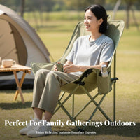 Moon Chair Foldable Lightweight Folding Chair Includes Carry Bag sturdyDuty for Campers, Anglers, Fishing