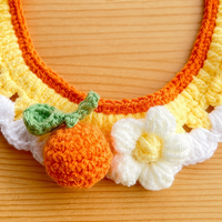 Cat Collar, Pet Collar, Knit, Cute Fruit Design, Adjustable 25-28cm