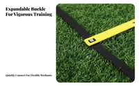Portable Agility Ladder Sturdy Rungs Speed Ladder Lightweight Sports Equipment Extendable for Athletes, Coaches, Kids, Outdoor, Gym