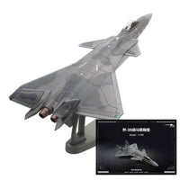 1:100 Scale J-20 Fighter Jet Model Die-Cast J-20 Model Aircraft Alloy Stealth for Aviation Enthusiasts, Collectors, Home Decor, Office