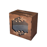 Wooden Postcard Storage Box for Weddings and Parties