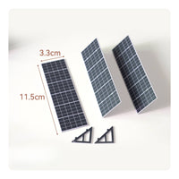 3 Pieces Solar Panel Model Mini Photovoltaic Panel Model Slim for Modelers