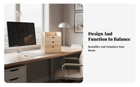 Space-Saving desktop Cabinet with Drawers Large Capacity Multi-Drawer Storage Box Sturdy and long-lasting Desktop Organizer Elegant Design for Students, Professionals, Adults, Study Room, Dressing Table, Countertop, Bedroom