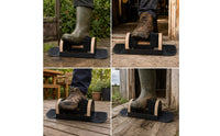 Heavy-Duty Boot Scrubber Brush Outdoor Boot Brush Mounted Shoe Scrubber Weather-Resistant for Gardeners, Hikers, Entryway, Mudroom, Garage