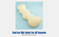 Ice Silk Body Pillow, Long Leg Pillow for Sleeping, Removable Cover, Maternity Side Sleeper, Multi-Functional Bed Backrest