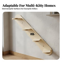 No-Drill Installation Floor-to-Ceiling Feline Tree Space-Saving Design Floor-to-Ceiling Feline Pole Modular Pet Furniture Adjustable Height for Renters, Apartment Dwellers, Owners of Large Felines, Small Capsules, Apartments, Living Room, Bedroom