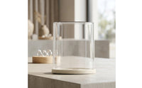 Cylinder Display Case Cylindrical Acrylic Display Box Transparent Storage Box Clear Showcase Transparent for Collectors