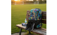 Shoe Compartment Backpack Water Resistant Sports Backpack Structured Pack