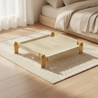 Cat Cot Woven Elevated Cat Bed Furniture Stable for Cats, Indoor, Living Room