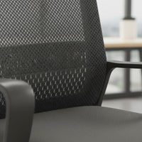 All-Day Comfort Ergonomic Office Chair High-Density Foam Cushion Office Chair with Armrests Stable Frame for Students, Conference Room, Reception Area