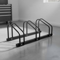 Steel Cycle Parking Rack Powder-Coated Bike Rack with Wheel Slots Heavy-Duty Cycle Stand Stable for Cyclists, Commuters, Outdoor