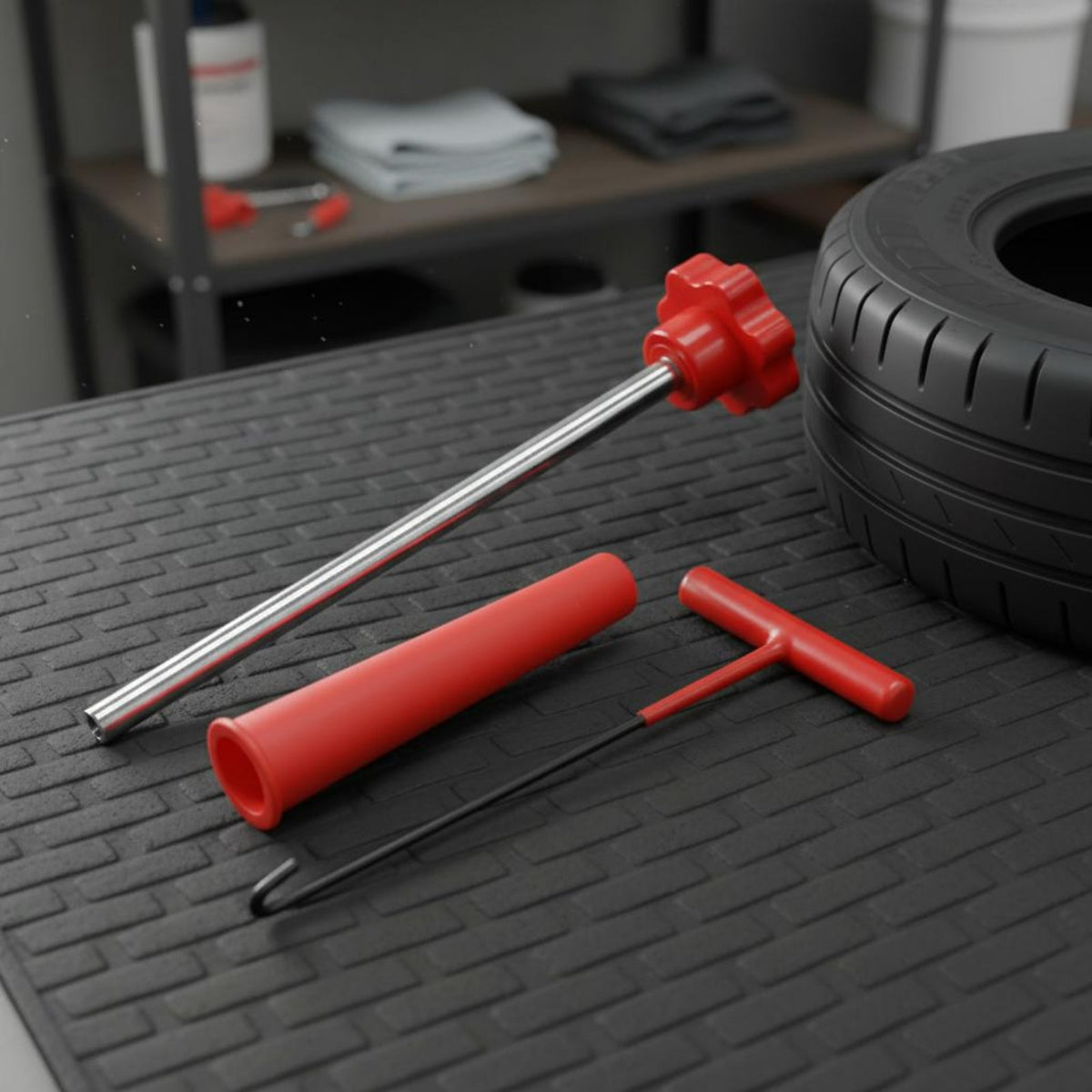 Multi-Functional Valve Core Remover Installer Kit Universal Fit Tire Valve Stem Tool Kit Long-Lasting for Car Owners, Garage