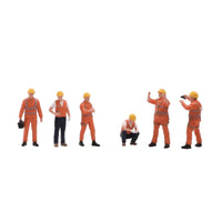 6 Pieces Miniature Construction Worker Figures Tiny Figurines Diorama Figures for Dioramas