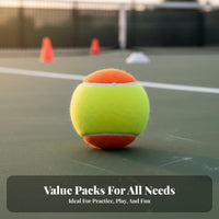 Lowered Speed & Rebound Transition Tennis Ball Staged Training Kids Tennis Ball Bright Colors for Young People, Beginners, Backyard Play