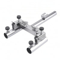 Stainless Steel Fishing Rod Holder with Clamps Secure Two-Rod Rod Holder Long-Lasting Hardware Versatile for Anglers
