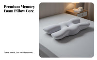 Skin-Friendly Textile Butterfly Shaped Memory Foam Pillow Machine Washable Cover Butterfly Shaped Pillow Reversible Design for Women