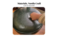 Swivel Ottoman Wooden Construction Padded Comfort for Child Seating