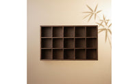 Multi-Compartment Tea Shelf Decorative Wall Mounted Tea Shelf Space-Saving Chinese Design Wall Rack