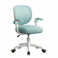 Height Adjustable Study Chair Ergonomic Design children's Furniture weight-activated automaticLocking casters Desk Seat Split spine supportrest for Students, Kids 6-12, Parents, studying, Bedroom, Home, Playroom