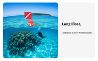 Inflatable Dive Buoy High Visibility Surface Marker Buoy Safety Buoyant Device Sphere Lightweight Diver down Flag Buoyant Device