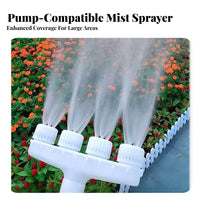Multi-Head Sprinkler Nozzle Water Saving Mists Spray Head High Volume Mists Sprinkler for Gardeners, Farmers, Greenhouse, Farmland, Lawn