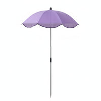 Umbrella with Ground Stake Compact Telescopic Umbrella Lightweight