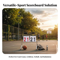 Standingstanding Flip Scoreboard Versatile-Sport Use Manual Flip Scoreboard Portable Design Foldable for Schools, Coaches