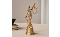 Lady Justice Statue Lustrous Deity of Justice Figurine Ornate for Office, Desk