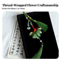 Intangible Cultural Legacy Craft Chanhua Foliage Ornament Kit Traditional Chinese Art Wrapped Thread Foliage Ornament Pack Includes Tutorial