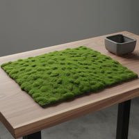 Realistic Look Artificial Lichen Mat Easy to Shape Fake Lichen Sheet Decorative Greenery Faux Grass Mat Evergreen Color for Bonsai Display
