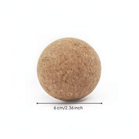 Cork Massage Ball Deep Tissue Foot Massage Ball Compact Portable for Runners, Mobility Work, Home Gym