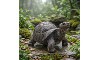 Turtle Figurine Naturalistic Turtle Statue Rustic Tortoise Figurine for Gardeners, Garden, Pond, Patio