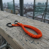 Coiled Double-Hook Safety Lanyard Elastic Tool Lanyard Tool Drop Protection Strap