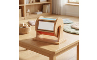 Developmental Wooden Drum Toy Early Learning Rotating Drum Sensory Fine Motor for Tabletop, Classroom