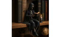 Hooded Scholar Statue Unique Scholar Figurine Intricate Ornament for Collectors