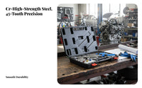 33 Pieces Chrome Vanadium Steel Force Wrench Set Reversible Ratchet Adjustable Force Wrench Kit Double Range Scale