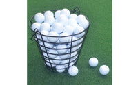 Holds 50 Balls Driving Range Ball Container Multi-Functional Metal Golf Ball Container for Golfers