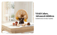 Tree Bead Threading Toy Hand-Eye Coordination Wooden Threading Toy Educational Lacing Bead Set