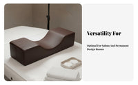 C-Shaped D Cosmetic Pillow Breathable Material Lash Grafting Pillow Skin-Friendly Lash Technician Headrest for Beauticians, Estheticians, Spa