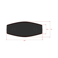 3 Pieces Curved Neoprene Eyewear Headband Stitched Snorkel Eyewear Band Black-Edged Padded Diving Strap Reusable