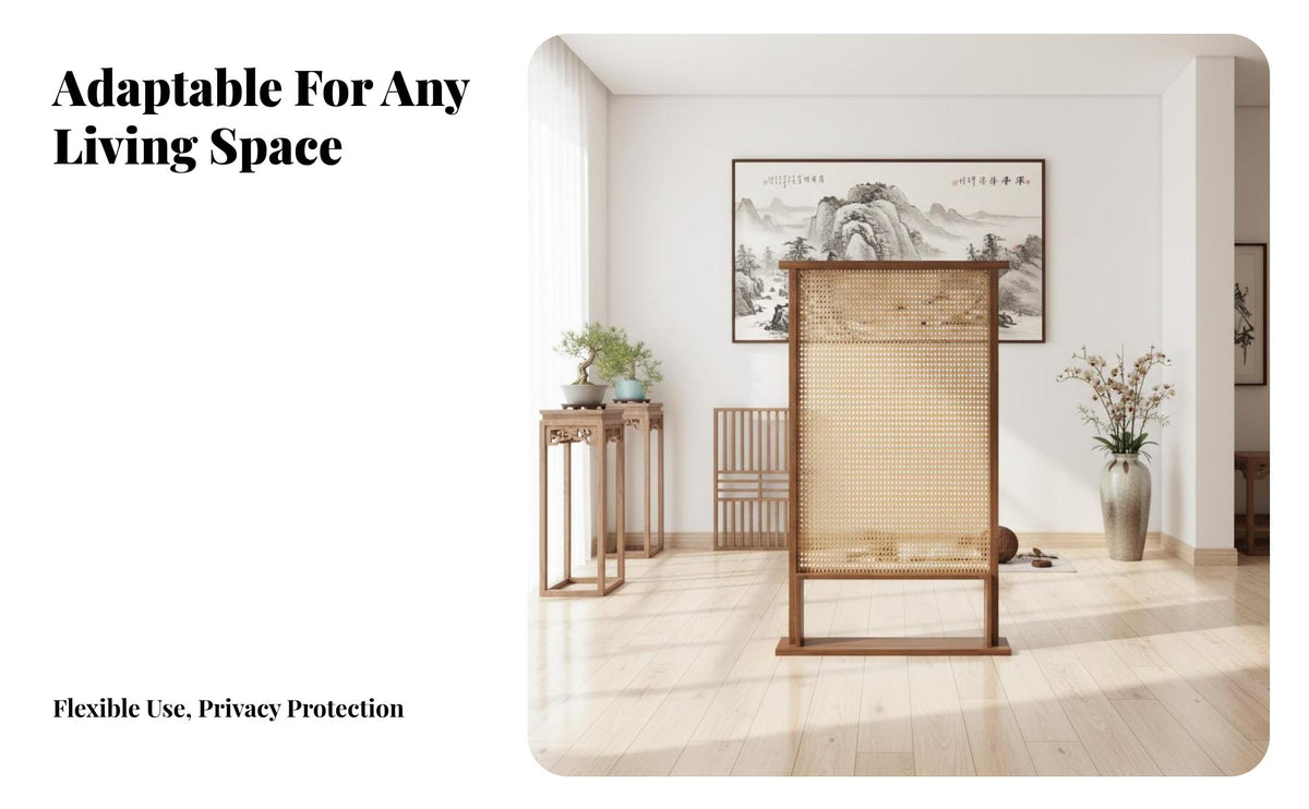 Modern Minimalist design Freestanding Woven Partition Foldable Design Room Divider Semi-Private Privacy Screen long-lasting for closed office Managers, Content Creators, Entrance Hall, Studio Apartment, Restaurant, virtual Conferencing