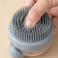 Dog Shampoo and Soap Dispenser for Dog Shower, Silicone Pet Brush for Cat Grooming, Soft Dog Bath Brush for Liquid Dispensing, 1 Pack Tool