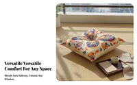 Extra Thick Thickened Floor Cushion Multipurpose Japanese Type Tatami Mat Soft and Comfortable for Meditators, Bay Window, Balcony, Bedroom