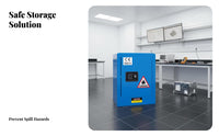 Storage Cabinet Twin-Wall Construction Cabinet Lockable for Researchers, Mechanics, Factories, Workshops, Workshop