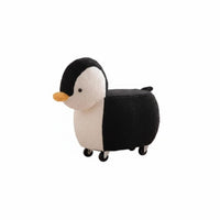 Silent Casters Soft Creature Ottoman Soft and Comfortable Upholstered Character Stool Strong Load-Bearing children's Furniture Multi-Functional for Toddlers, Parents, Adults, Living Room, Entryway, Playroom, Nursery