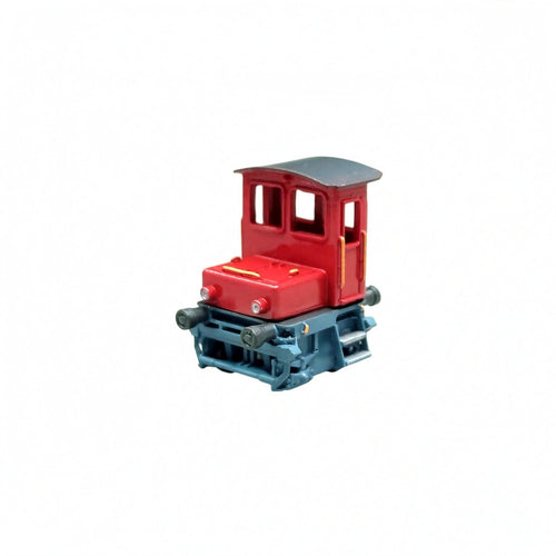 Locomotive Model with Vermilion Train Cab Proportional Display Model Authentic Train for Hobbyists