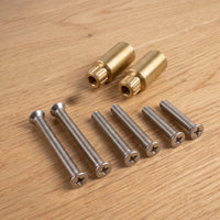 2 Pieces Splined Faucet Valve Extension Rod Corrosion-Resistant Faucet Stem Extension Kit Long-Lasting Adapter Sturdy for Installers