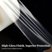 PE Covering Film Easy to Peel Transparent Surface Protection Film No Residue Self Covering Roll for Industrial Workers, Factories, Moving