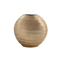 Ribbed Vase Modern Faceted Vase Geometric for Home Decor, Decorators, Homeowners