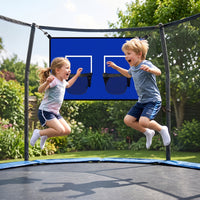 Easy Installation Basketball Target Panel with Hoops Sturdy Trampoline Basketball Hoop Waterproof Sports Gear Reliable for Children